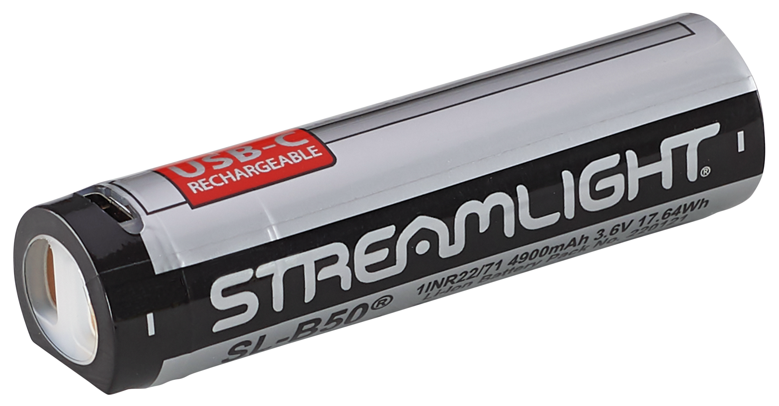 Streamlight 22111 SL-B50  Silver/Black 3.6 Volts 4,900 mAh (1) Single Pack