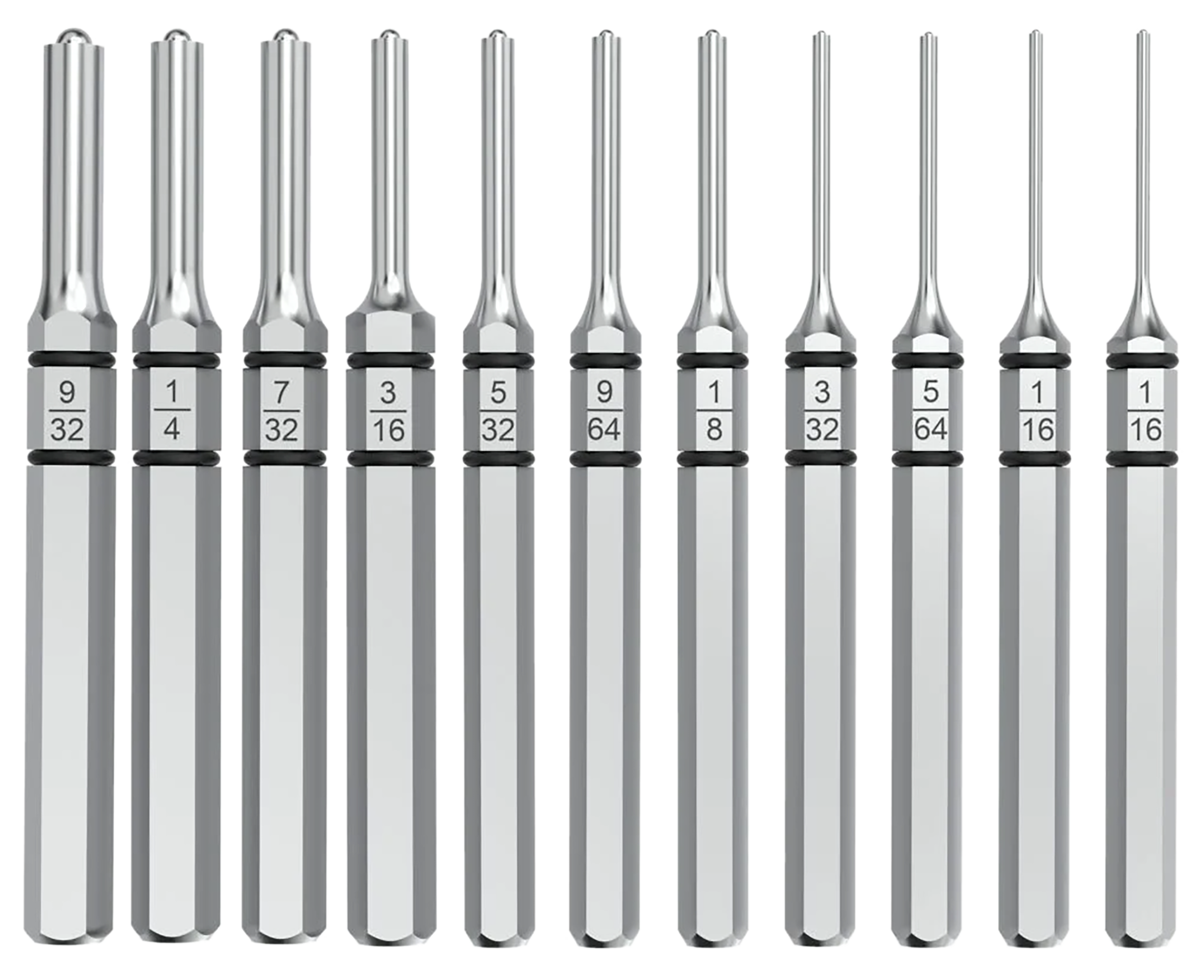 Real Avid AVAPK-RP Accu-Punch Roll Pin Silver Steel Universal Firearm 11 Pieces