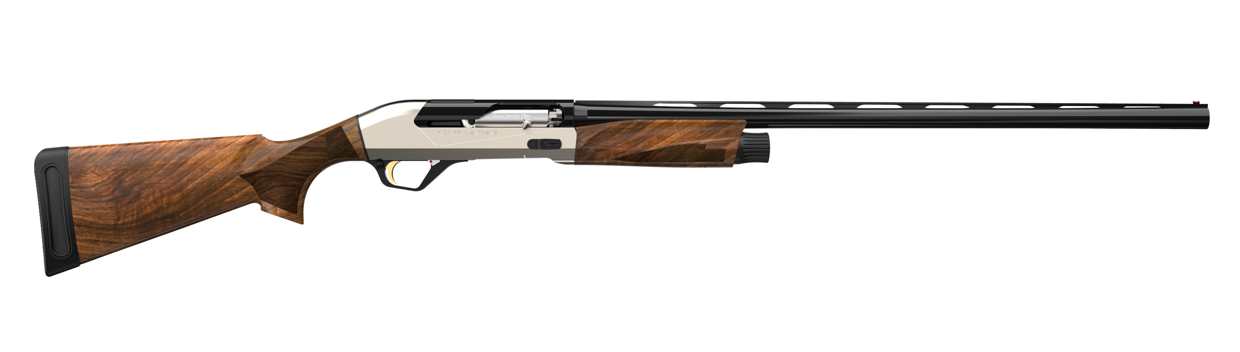 Retay USA ACEUL26 Ace Upland Ultralight 12 Gauge Semi-Auto 3" 3+1 26" Black Deep Bore Barrel, Aluminum Drilled & Tapped Slopeback Receiver, Fixed Satin Walnut Stock