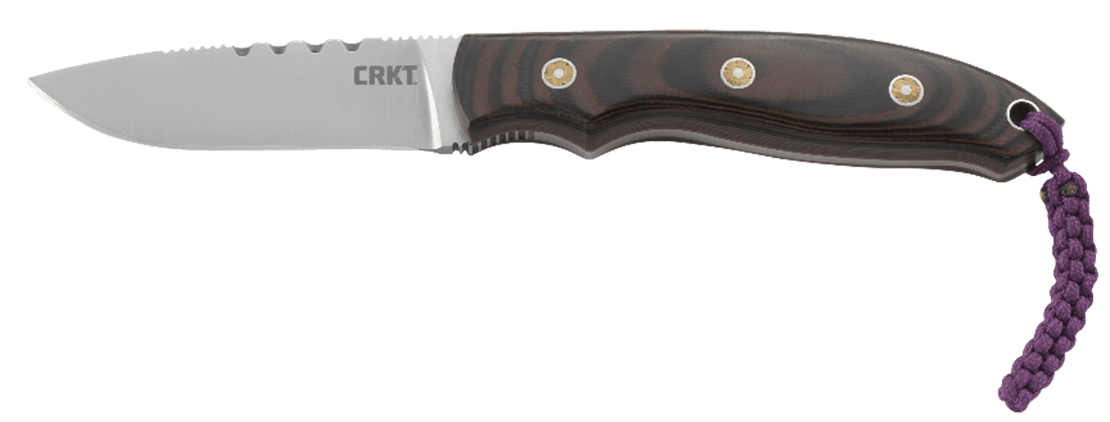 CRKT 2861 Hunt'N Fisch  2.99" Fixed Plain Satin 9Cr18MoV SS Blade/Multi-Color G10 Handle Includes Lanyard/Sheath