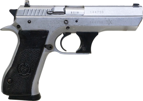 USED IMI JERICHO 941F CHROME ISARELI POLICE MARKED GOOD