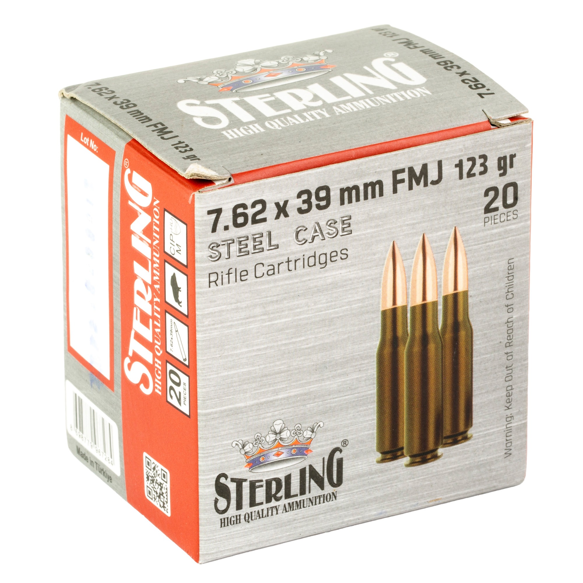 STERLING SC 762X39 123GR FMJ 20/1000