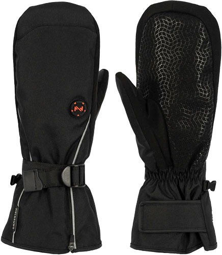 MOBILE WARMING UNISEX STORM HEATED MITTEN BLACK LARGE!