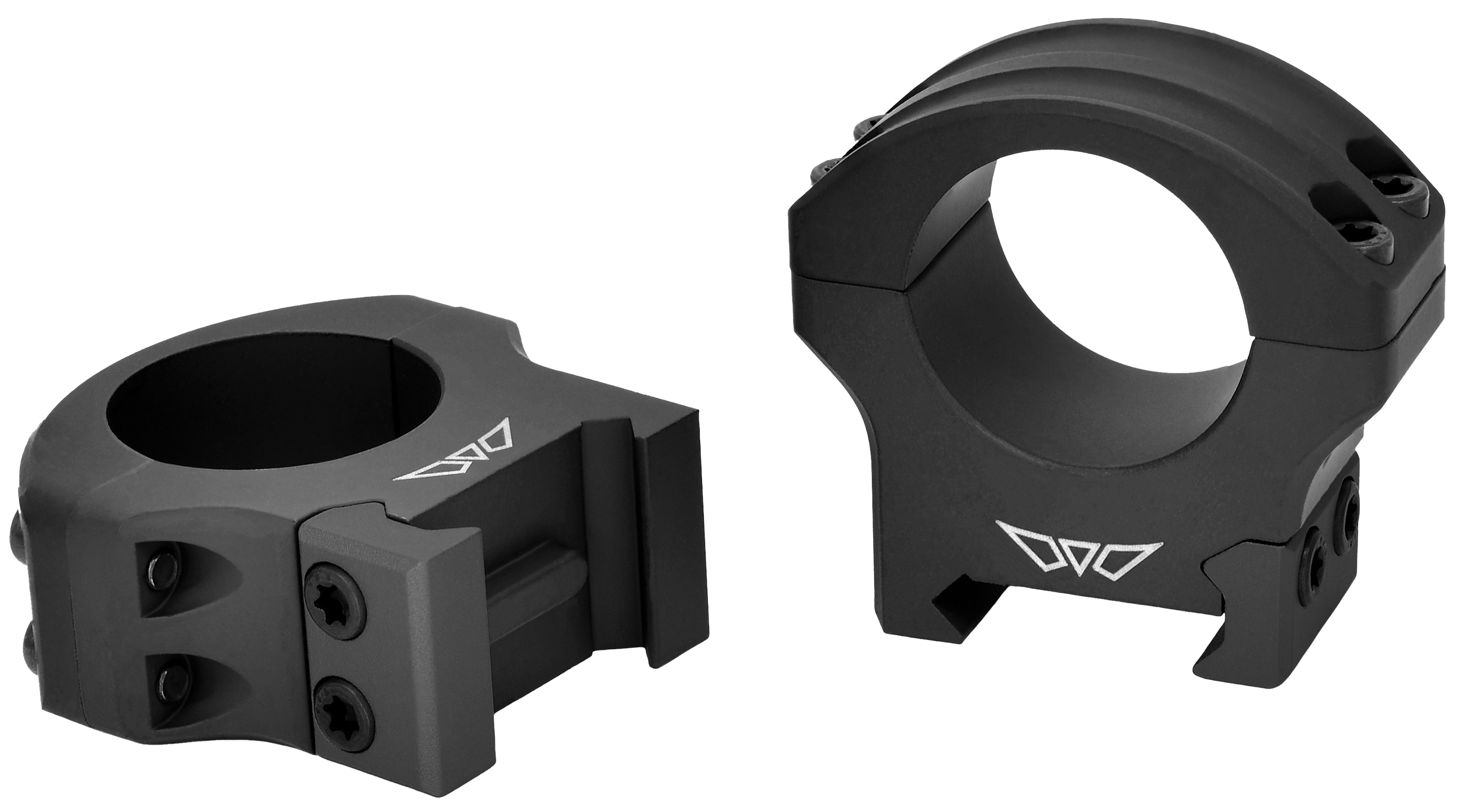 Warne 8501M HyperLite Matte Black MagnaFusion Alloy 1" Tube Medium Maxima/Weaver/Picatinny