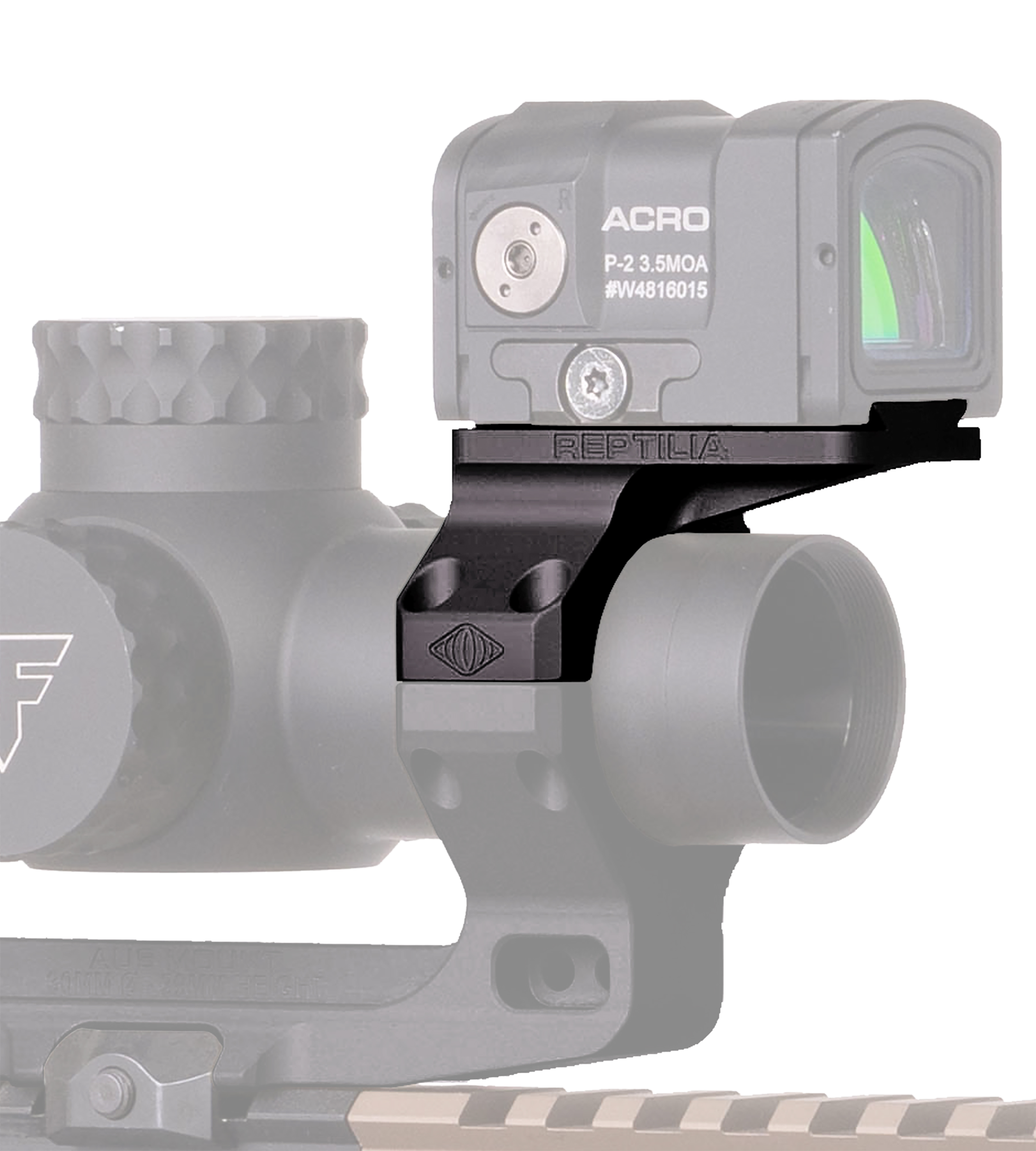 Reptilia LLC 100199 ROF-90 Geissele 30mm Black 7075-T6 Aluminum