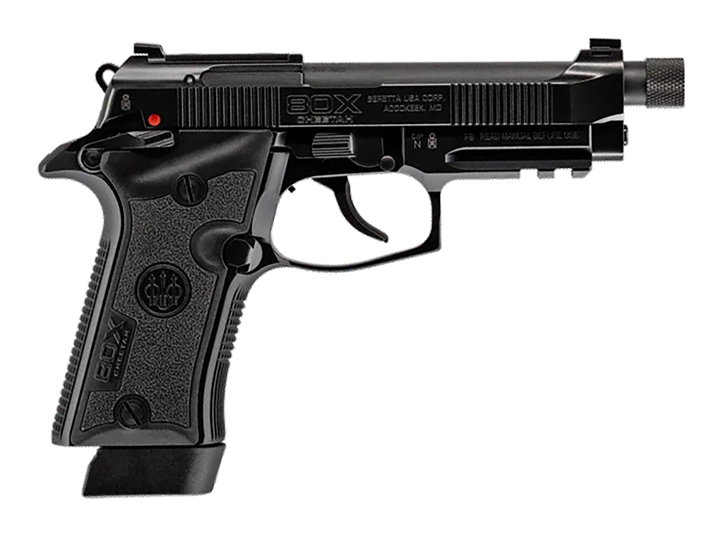 Beretta USA J80XTU15 80X Cheetah Tactical Urban W/ Threaded Barrel 380 ACP 15+1 4.40" Black