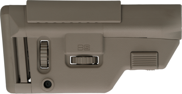 B5 Systems CPS1305 Precision  FDE Synthetic Adjustable with Cheek Riser Fits AR-Platform