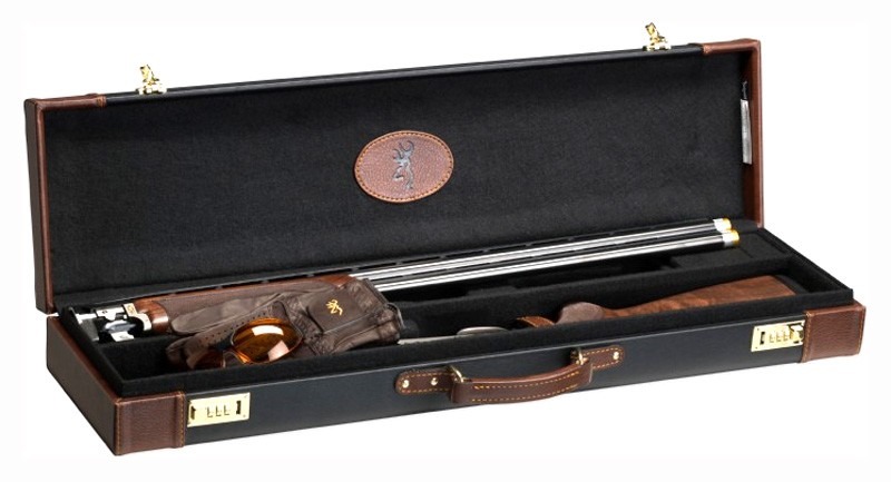 BROWNING LUGGAGE CASE O/U TO 32" BBL ENCINO II BLACK/BROWN