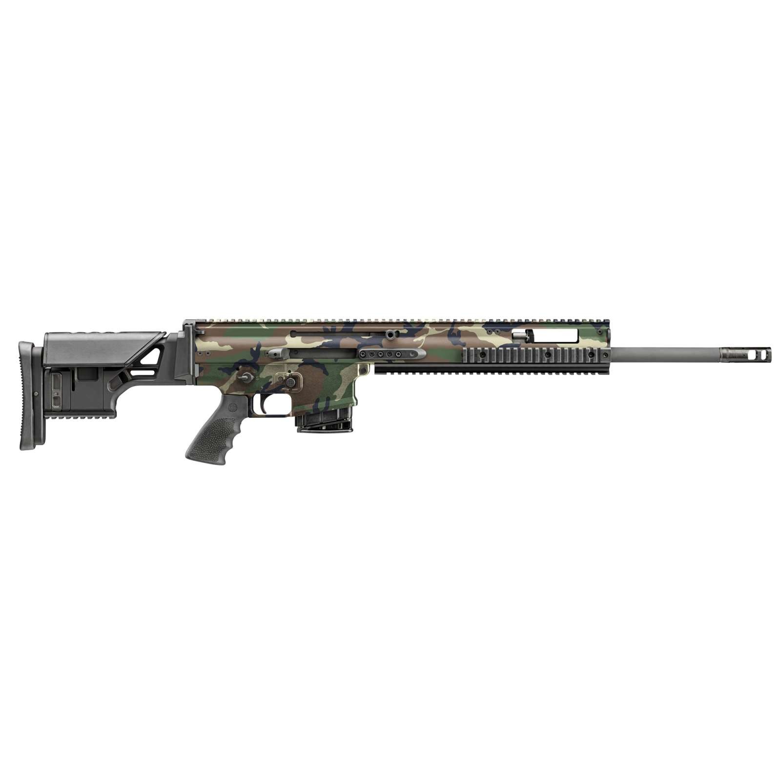 FN SCAR 20S NRCH 7.62X51 20" WOODLAND CAMO EDITION 10RD MAG