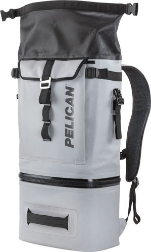 PELICAN SOFT COOLER BACKPACK COMPRESSION MOLDED GREY