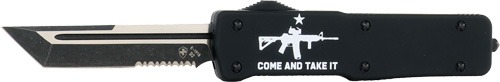 TEMPLAR KNIFE LARGE ZINC OTF COME & TAKE IT AR 3.5" D2!!