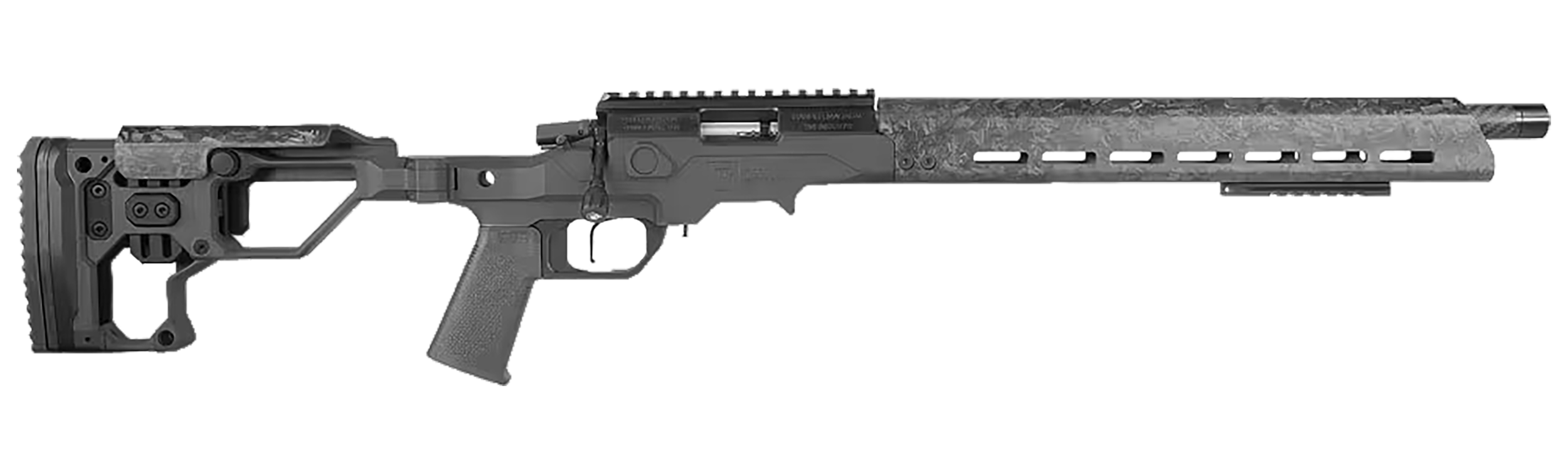 Christensen Arms 8011202202 MPR  17 HMR 10+1 20" Carbon Fiber Match Grade Threaded Barrel, Black Nitride Picatinny Rail Receiver, M-LOK Handguards, Black Anodized Adj w/MagneLock Technology Stock, Bla