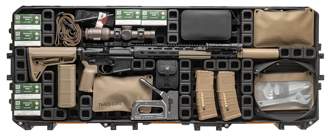 Magpul MAG1301-BLK DAKA Grid Organizer Black Polypropylene for Pelican 730 Vault Tactical Rifle Case