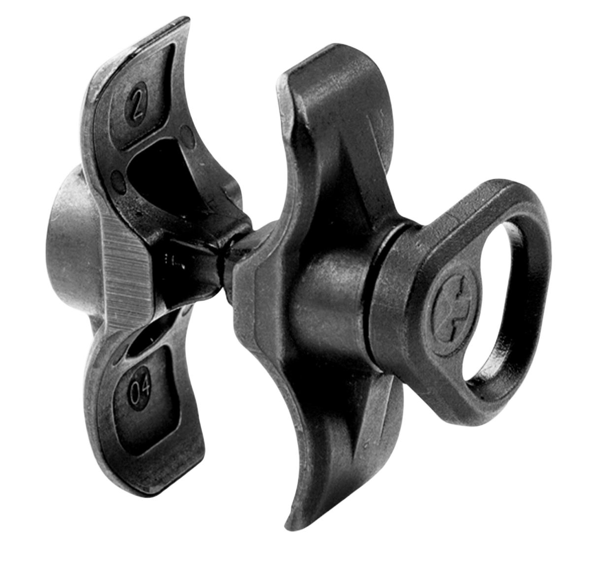 Magpul MAG508-BLK Forward Sling Mount made of Steel with Melontie Black Finish for Remington 870; Mossberg 500, 590; Maverick