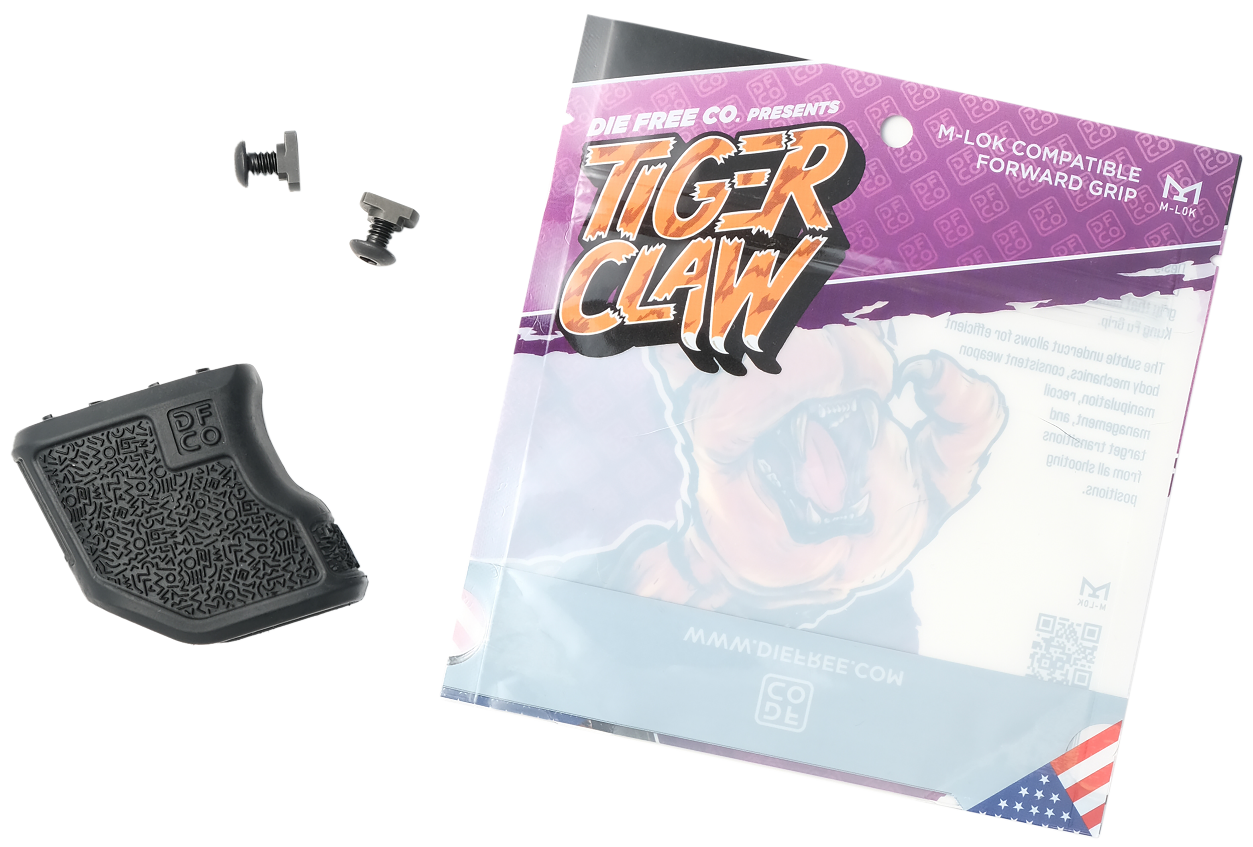 Die Free Co Llc TCMLOKBLK Tiger Claw Black Nylon