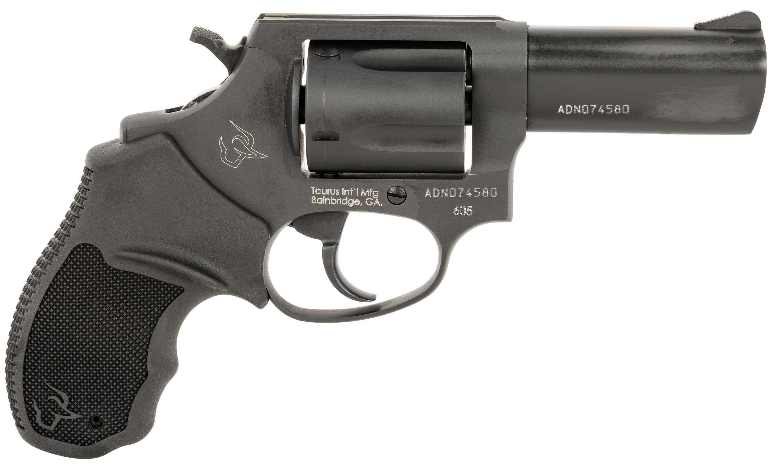 Taurus 2605P31 605 T.O.R.O. Small Frame 357 Mag/38 Special +P 5rd 3" Matte Black Stainless Steel Barrel, Cylinder & Frame, Extended Ejector Rod, Black Rubber Grip, Transfer Bar Safety, Optics Ready