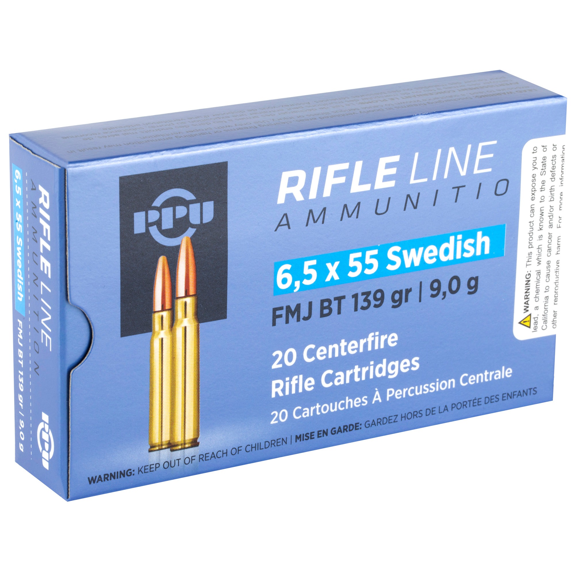 PPU 6.5X55 SWEDISH FMJ 139GR 20/200