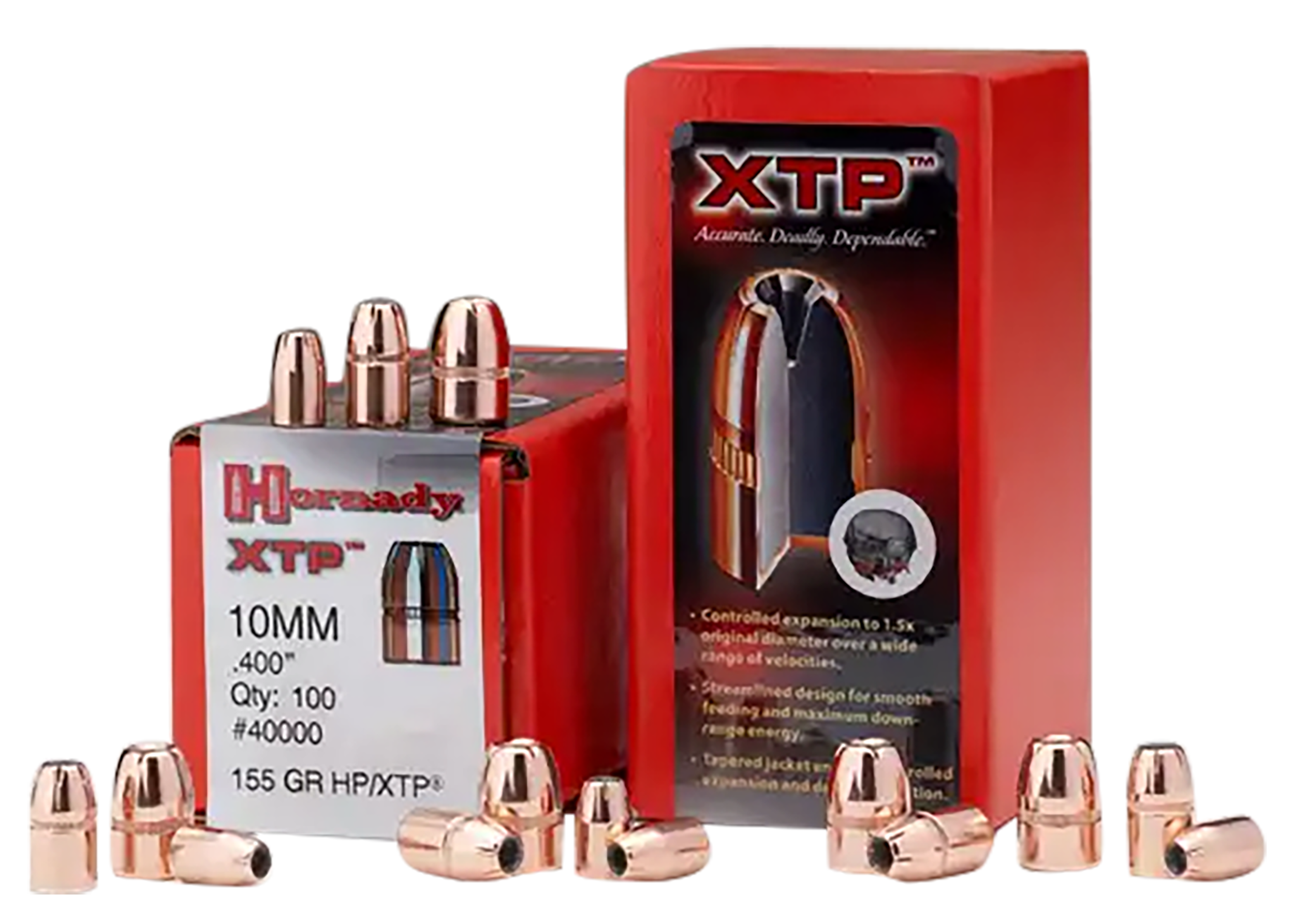 Hornady 35580 XTP 9mm .355 147 gr Hollow Point XTP 100 Per Box/ 25 Case