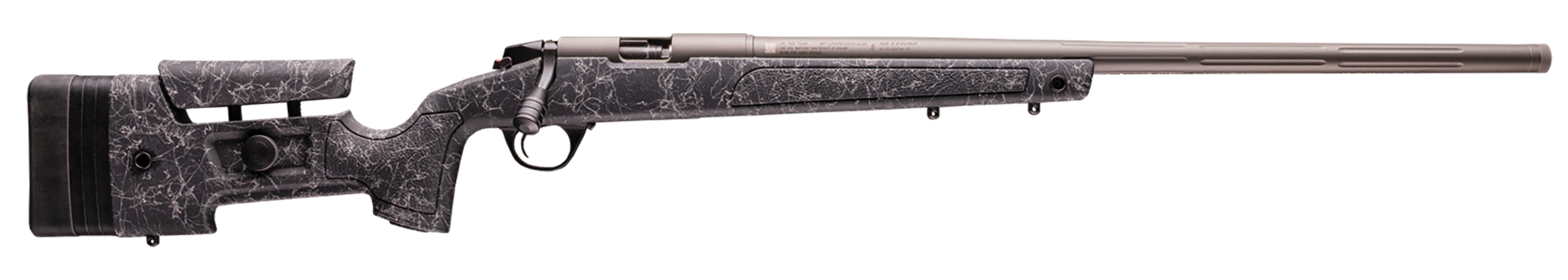 CVA PR5020N Endura LRH 45 Cal 26" Tungsten Cerakote Fluted Threaded Barrel, Drilled & Tapped Stainless Steel Receiver, Fixed Black w/Tungsten Webbing Synthetic Stock