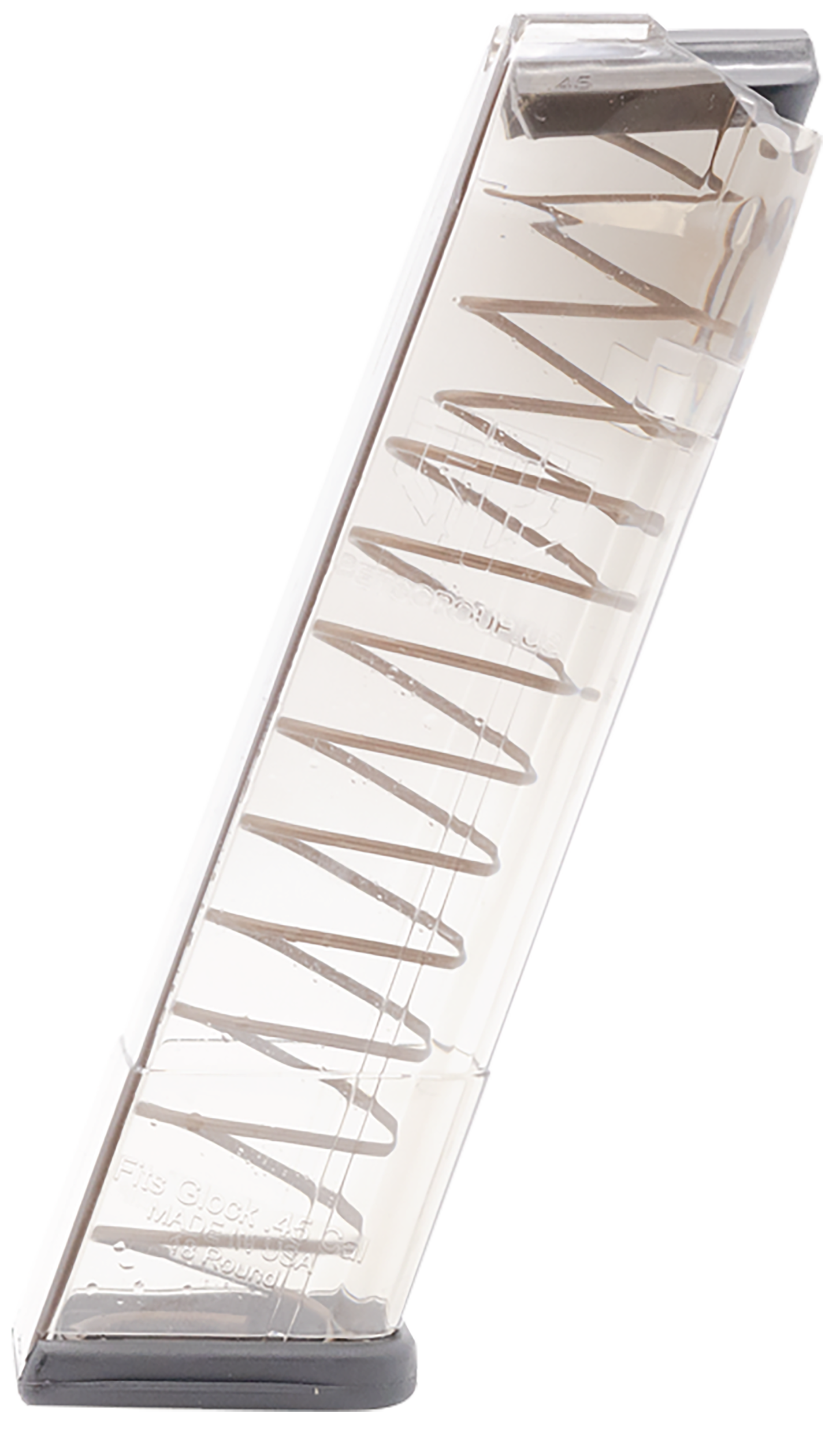 ETS Group GLK2118 Pistol Mags  18rd 45 ACP Compatible w/ Glock 21/30/41 Clear Polymer