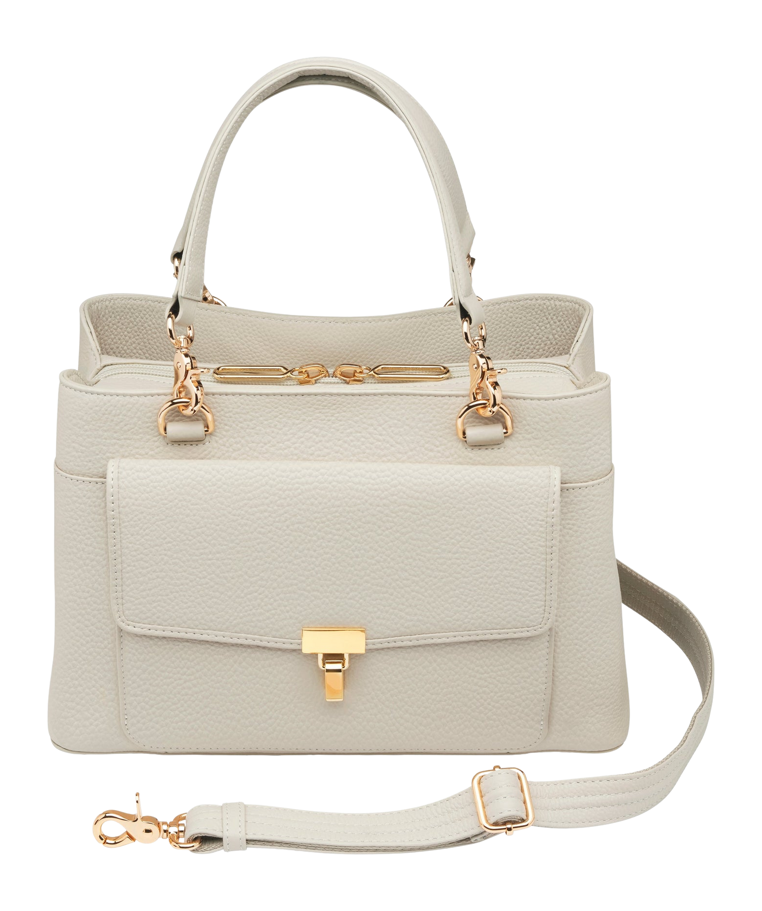 Gun Tote'n Mamas GTM-32 Avenue Large Satchel Concealed Carry Purse Bone Leather