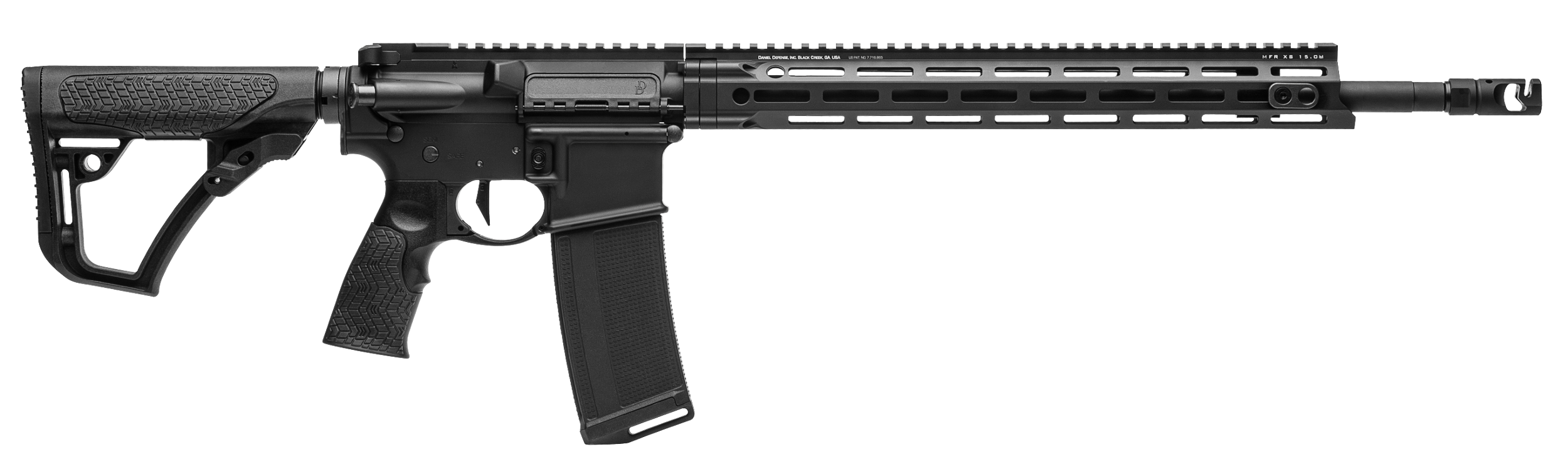 Daniel Defense 0212816541047 DDM4 V7 Pro 5.56x45mm NATO 30+1 18" Threaded Heavy Barrel w/Muzzle Climb Mitigator, Black Hard Coat Anodized Receiver, 6 Position Stock w/SoftTouch Overmolding