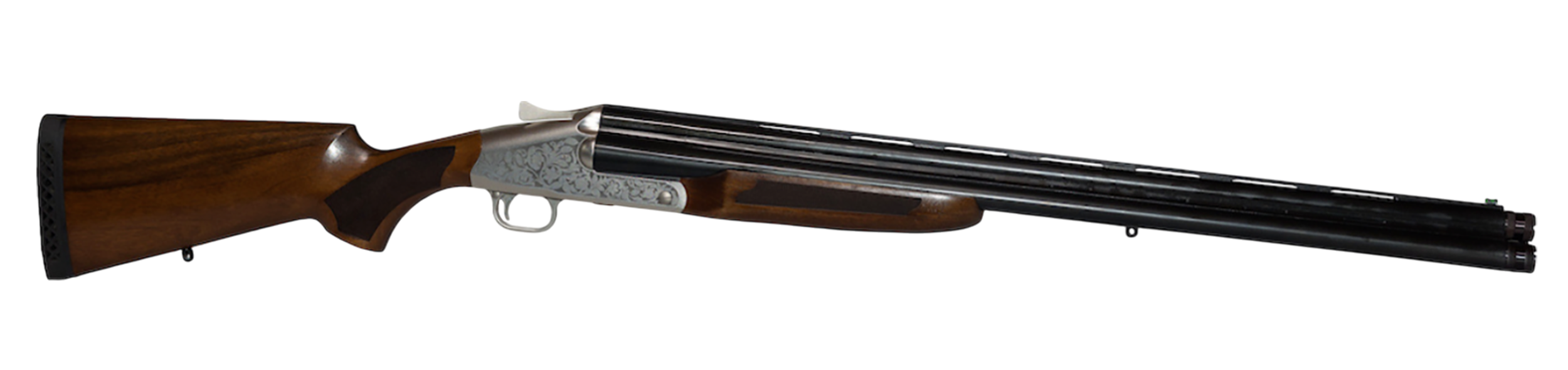 ATI ATIGKOF123B26 3B  12 Gauge 3.50" 3 Shot 26" Vent Rib Barrel, Engraved Silver Receiver, Fixed Wood Stock