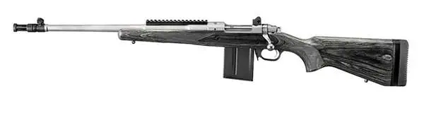 RUGER SCOUT RIFLE LH 308 WIN 18.7" MATTE STS BLK LAM STK 10RD DETACH