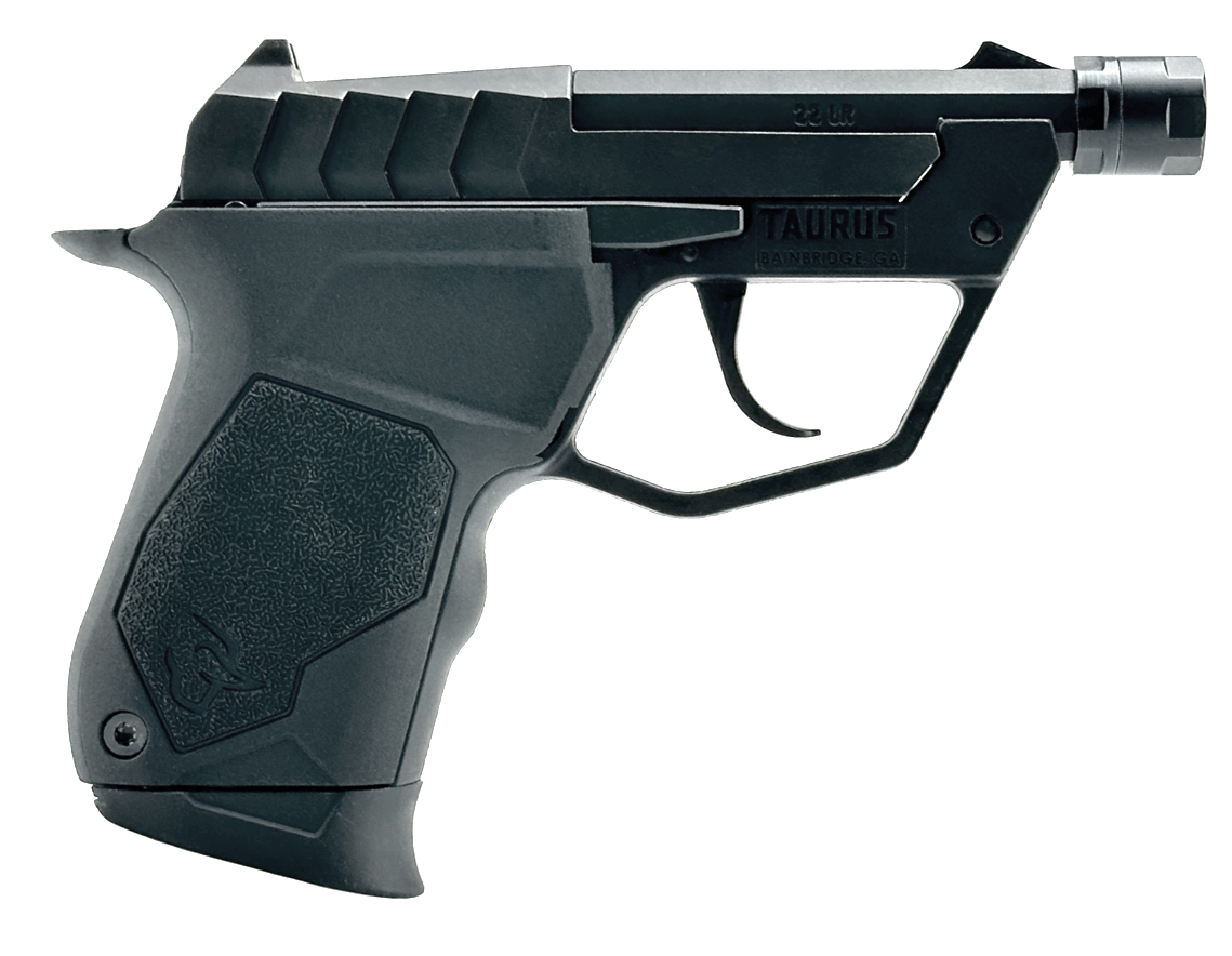 Taurus 1-22TUC131-TH 22TUC Micro Compact Frame 22 LR 9+1 3.10" Black Threaded Barrel, Matte Black Stainless Steel Slide, Black Polymer Frame
