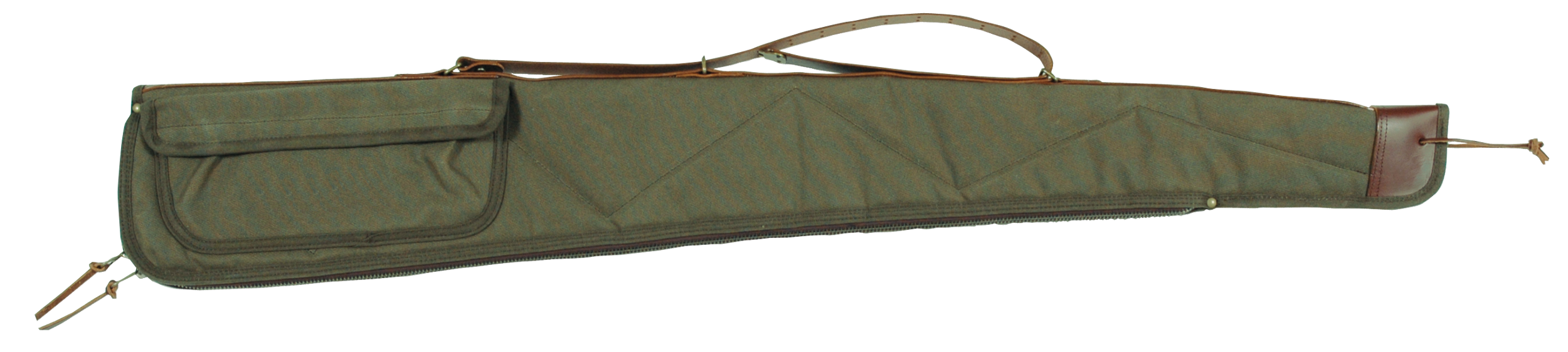Bob Allen 14535 Canvas Shotgun Case Green Canvas 52" Long Shotgun