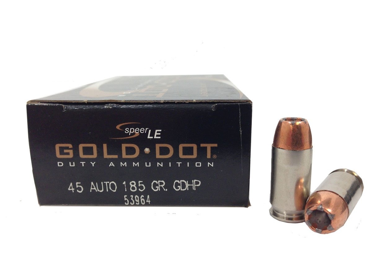 CCI GLD DOT 45 AUTO 185GR GDHP
