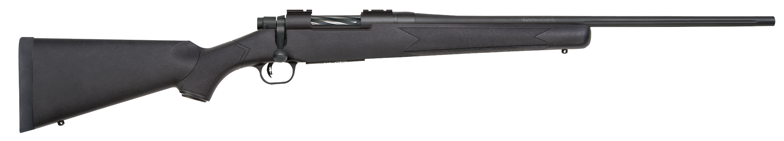 Mossberg 27864 Patriot  308 Win 5+1 22" Fluted Barrel w/Recessed Match Crown, Matte Blued Metal Finish, Spiral-Fluted Bolt, Synthetic Stock, Drop Box Magazine, Adjustable LBA Trigger
