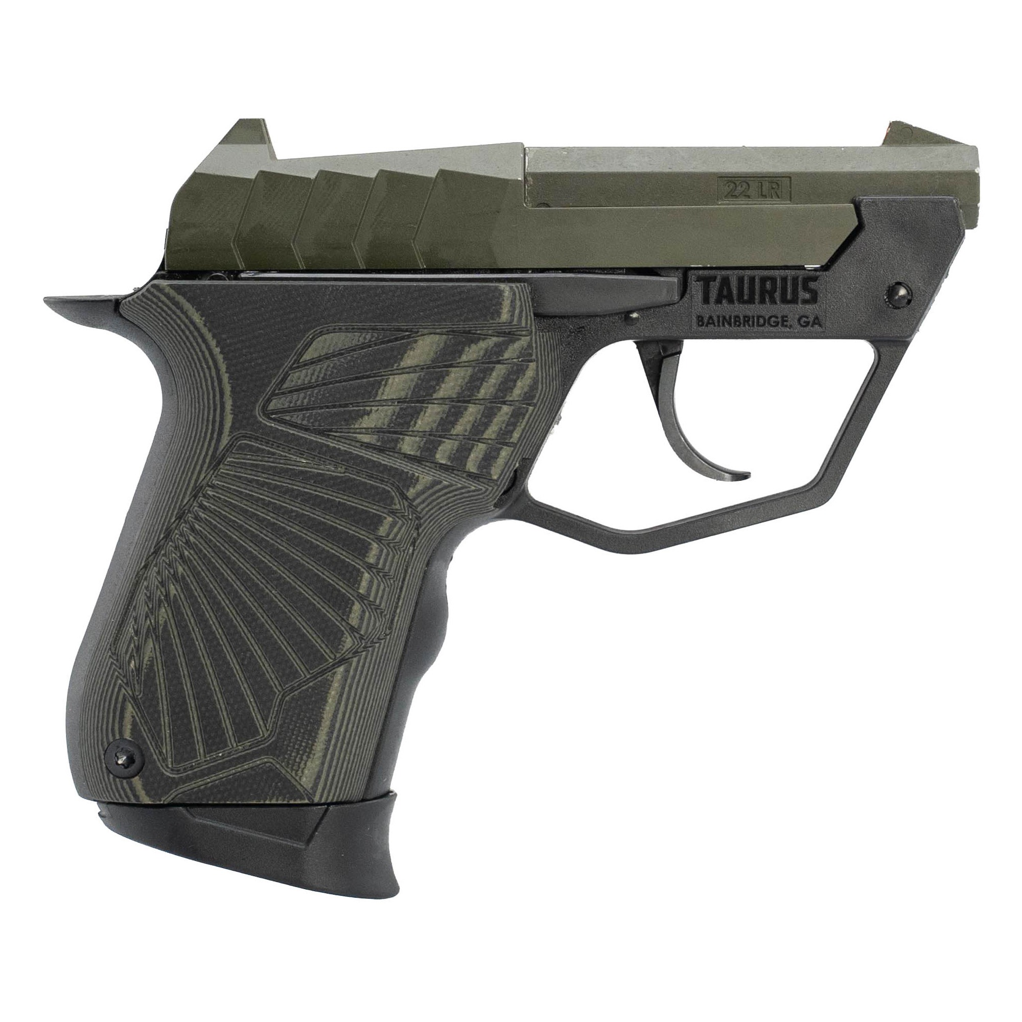 Taurus 22TUC 22 LR 2.5" 9rd OD Green VZ Grips Pistol