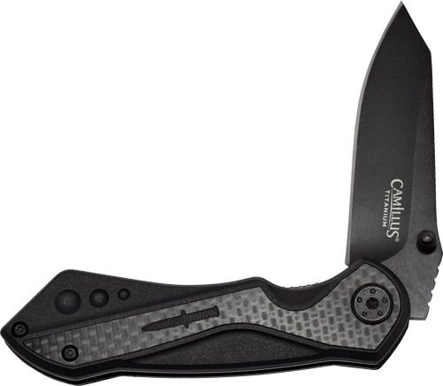 CAMILLUS MACHINE FOLDING KNIFE 2.78" SS BLADE CARBON FIBER BL