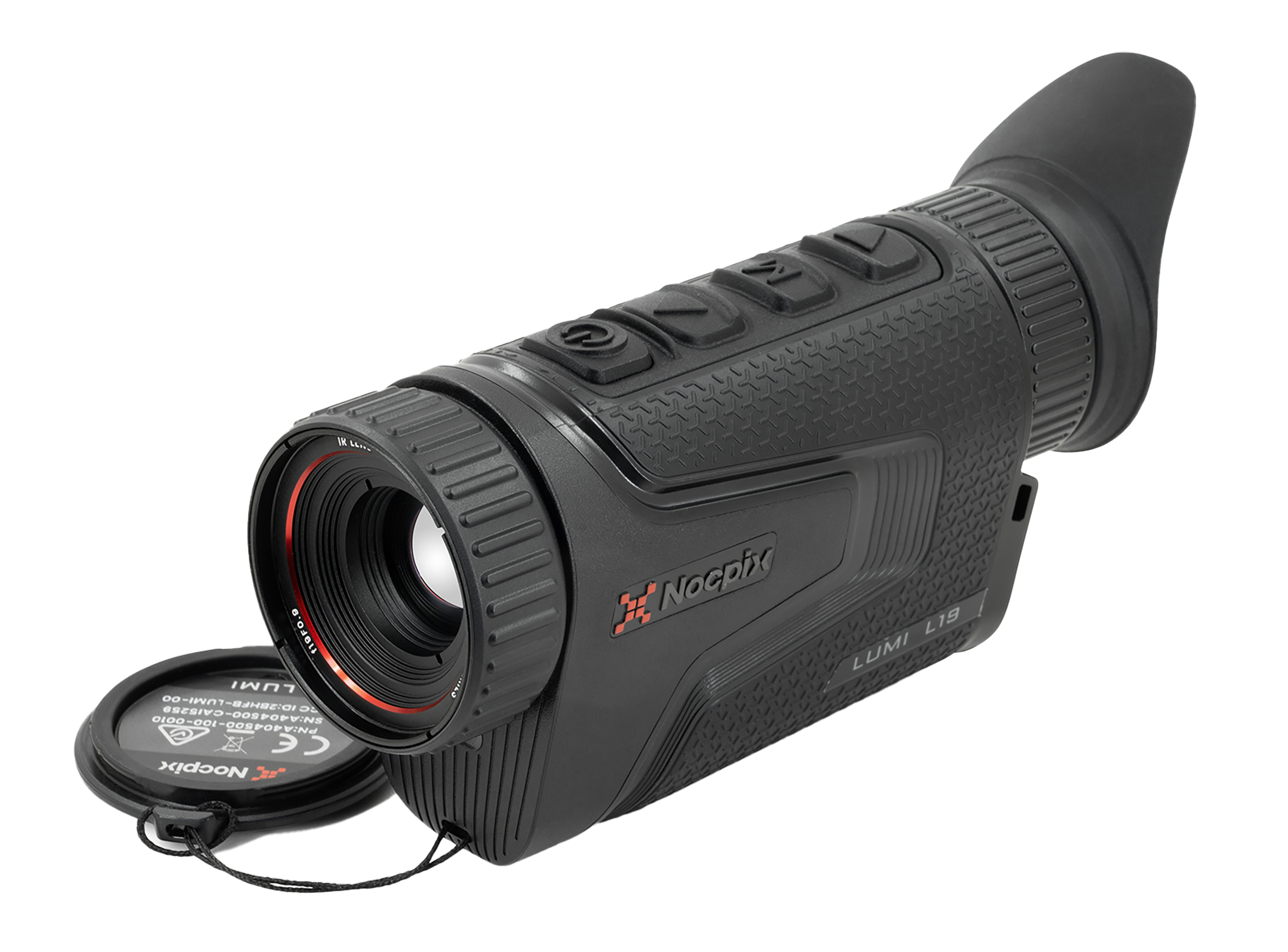 Nocpix LUMI-L19 Lumi L19 Thermal Monocular Black 2x13mm, 384x288 12 Microns 50 Hz Resolution, Zoom Digital 4x