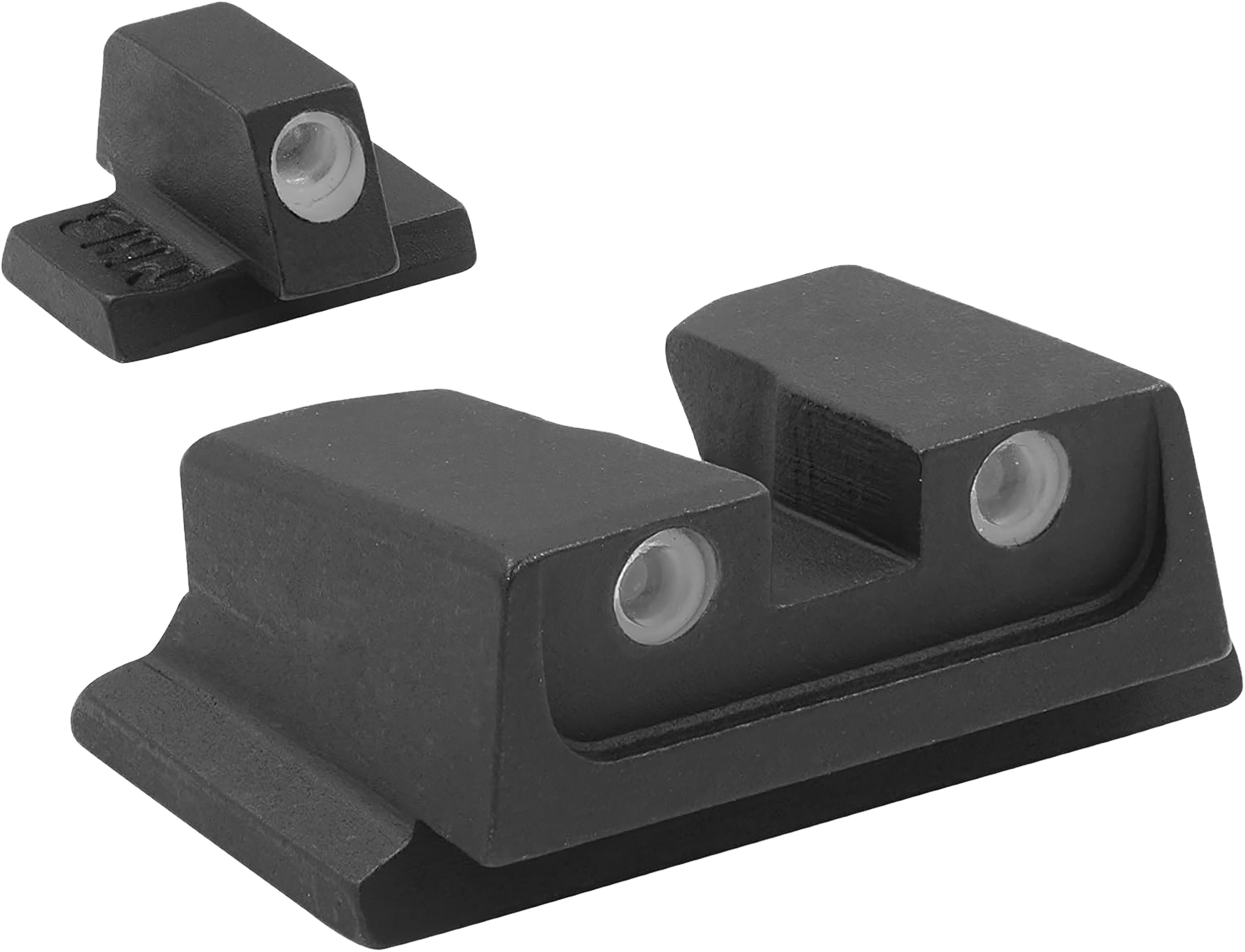 Meprolight USA 117663101 Tru-Dot  Green Tritium White Outline Front Sight-Green Tritium White Outline Rear Sight Smith & Wesson M&P (Non Optics Ready)
