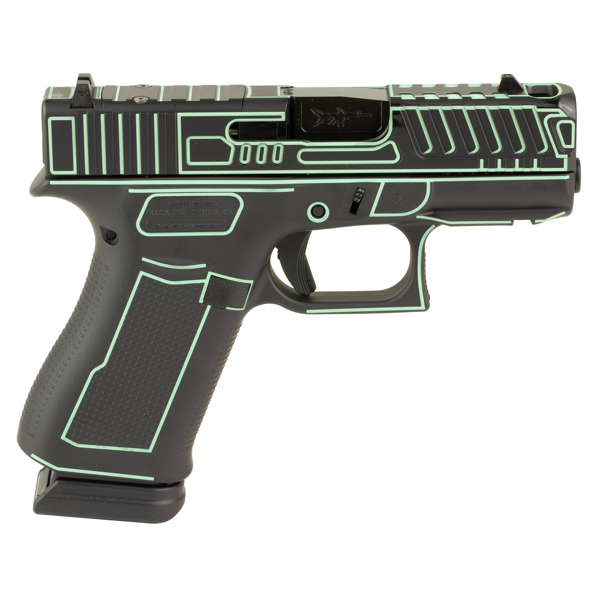 GLOCK 43X 9MM 15RD OUTLANDER BLUE