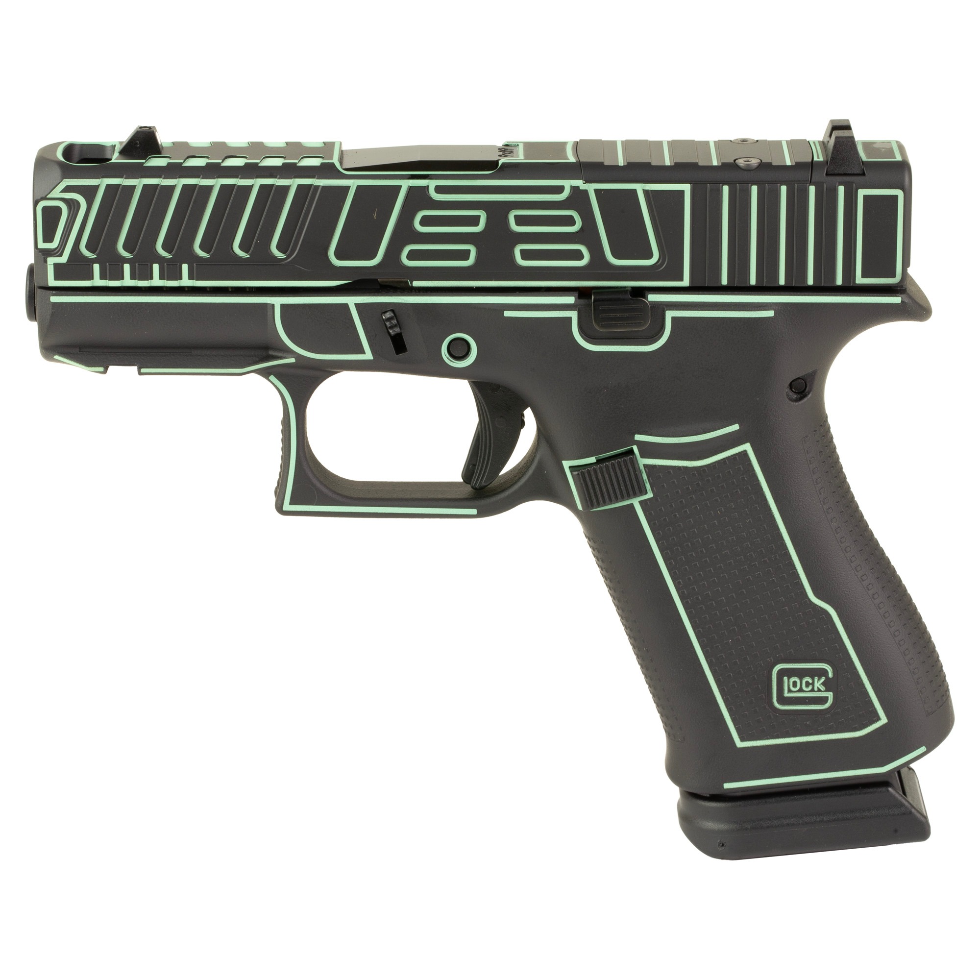 GLOCK 43X 9MM 15RD OUTLANDER BLUE