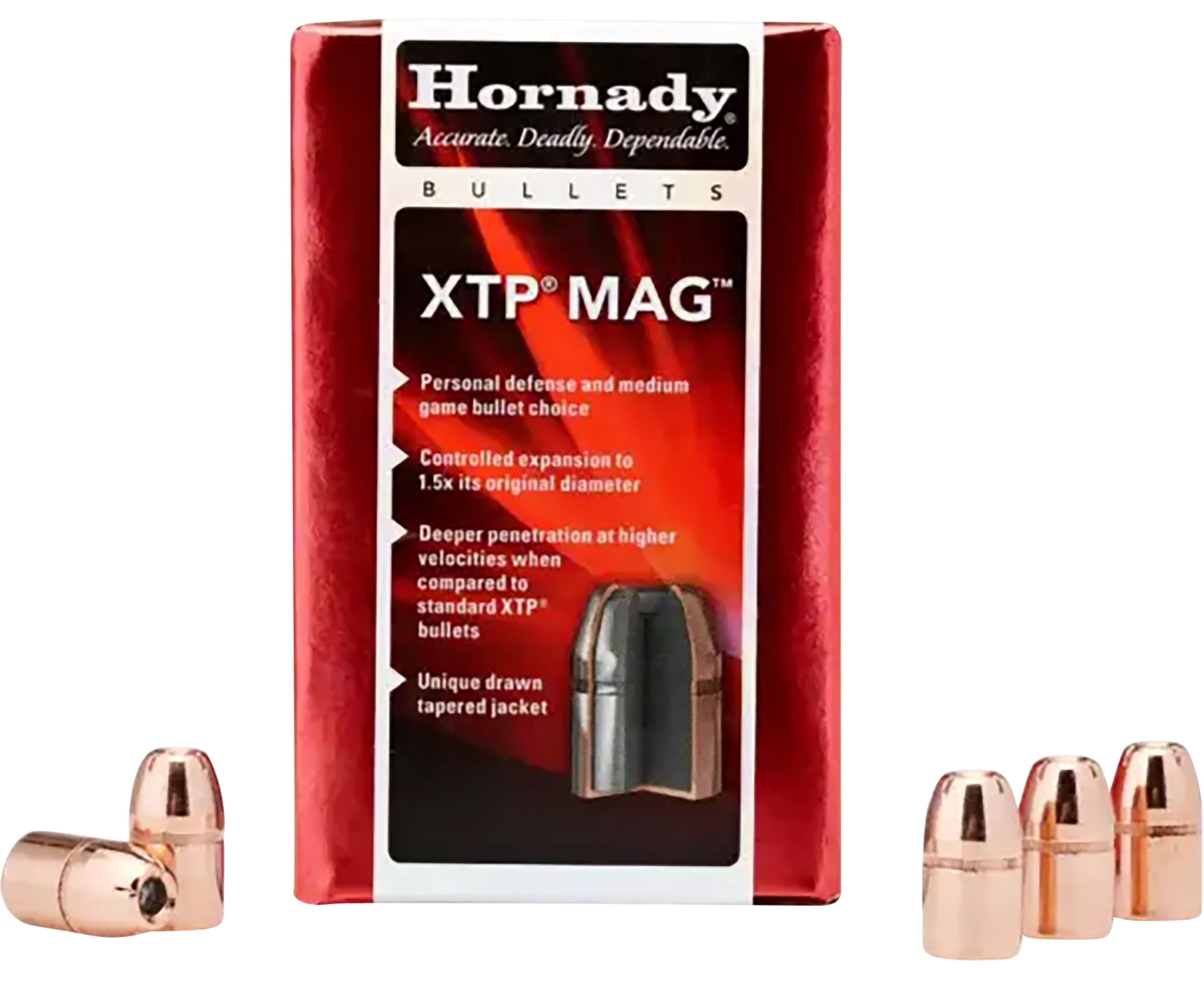 Hornady 50100 XTP Mag 50 Cal .500 350 gr XTP MAG 50 Per Box/ 15 Case