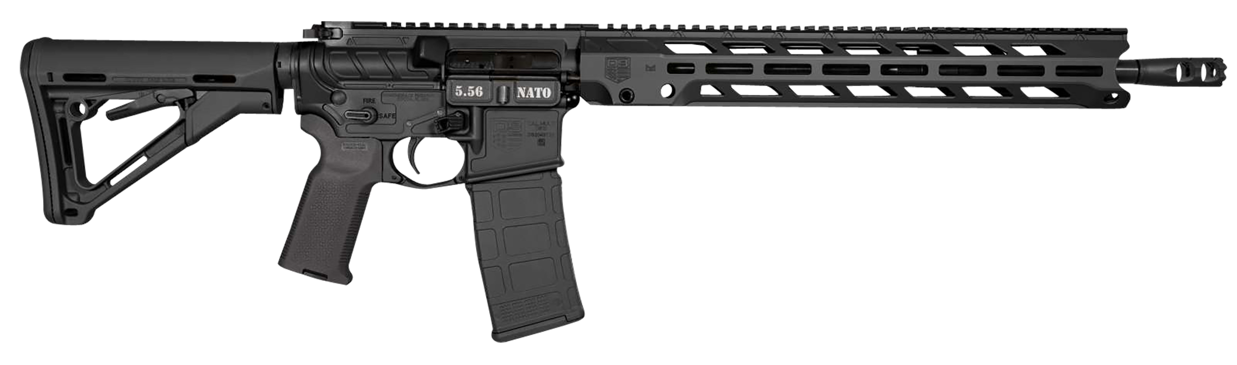Diamondback DB1784K001 DB15  5.56x45mm NATO 30+1 16", Black, 15" M-Lok Anti-Rotation Handguard, Magpul CTR Stock & K2 Grip, Obsidian Muzzle Brake, Ambi Safety