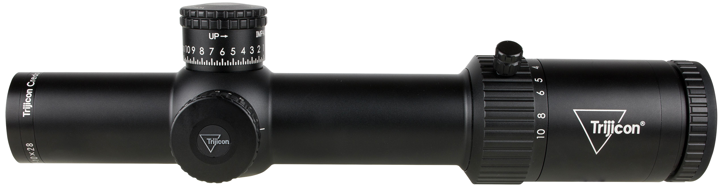 Trijicon 2900049 Credo Satin Black 1-10x28mm, 34mm Tube Illuminated Green/Red Segmented Circle Enhanced Reticle