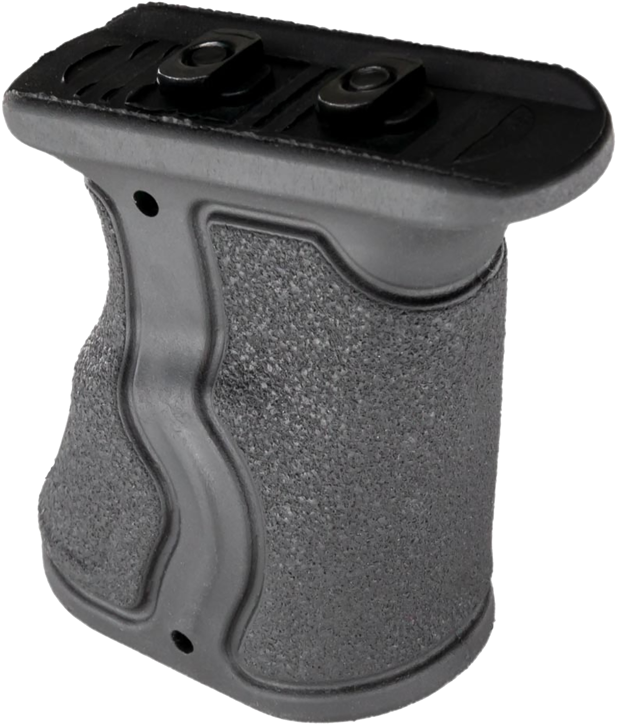 FAB Defense FXGRADMB Gradus Ergonomic Forward Grip Angled, Black Polymer with Rubber Overmold, Fits M-Lok Rail