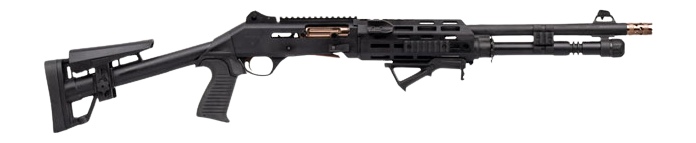 Panzer Arms PAM4NCSBBTMFSS M4 Pro AI Semi-Auto 3" 5+1 18.50" Black Ported Barrel, Black Aluminum Receiver w/Picatinny Rail, Skeleton Stock