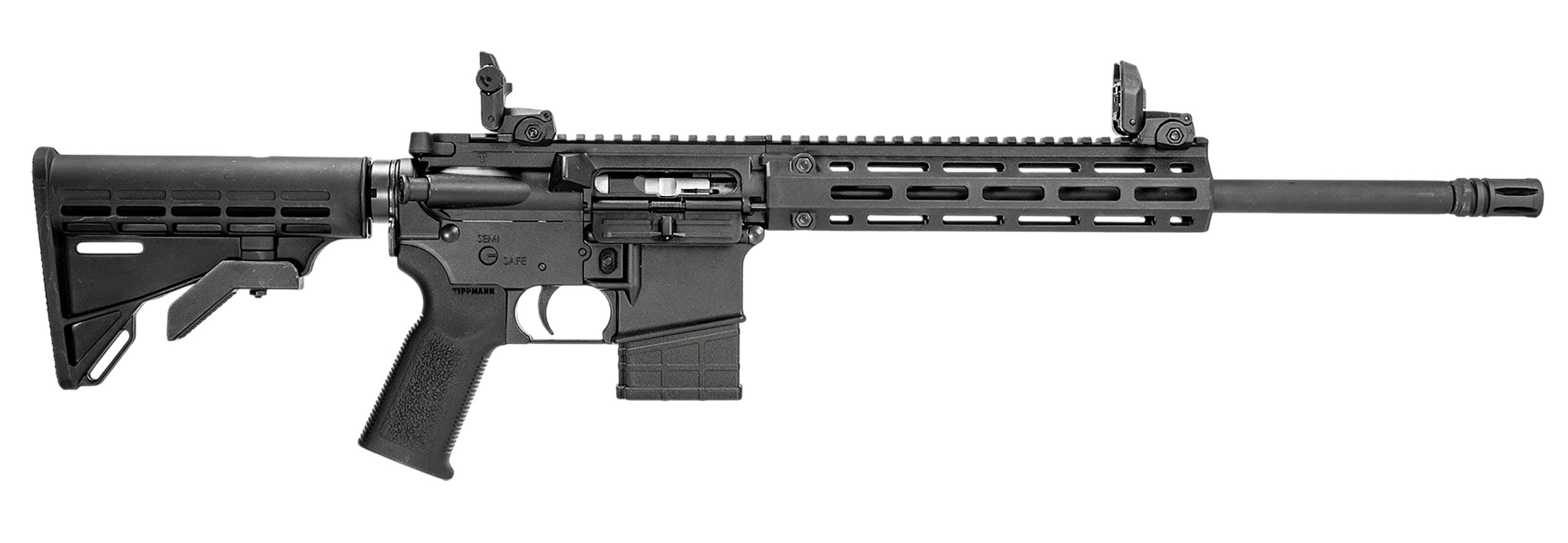 Tippmann Arms A101339 M4-22 Pro  22 LR 10+1 16" Black Parkerized Threaded Barrel, Matte Black Aluminum Receiver w/Picatinny Rail, M-LOK Handguard, Composite Forend, Black CAR15 Polymer Stock, Black Ge