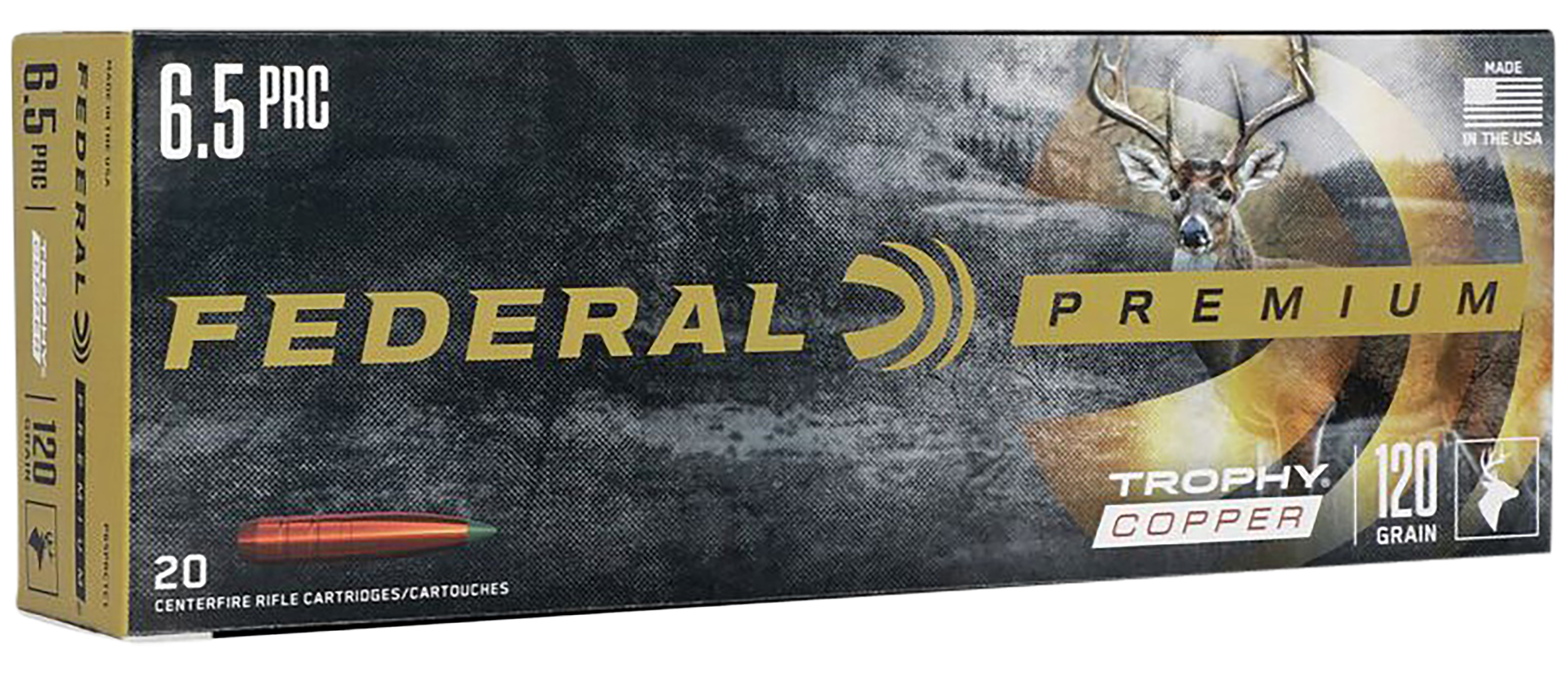 Federal P65PRCTC1 Premium 6.5PRC 120gr Trophy Copper 20 Per Box/10 Case