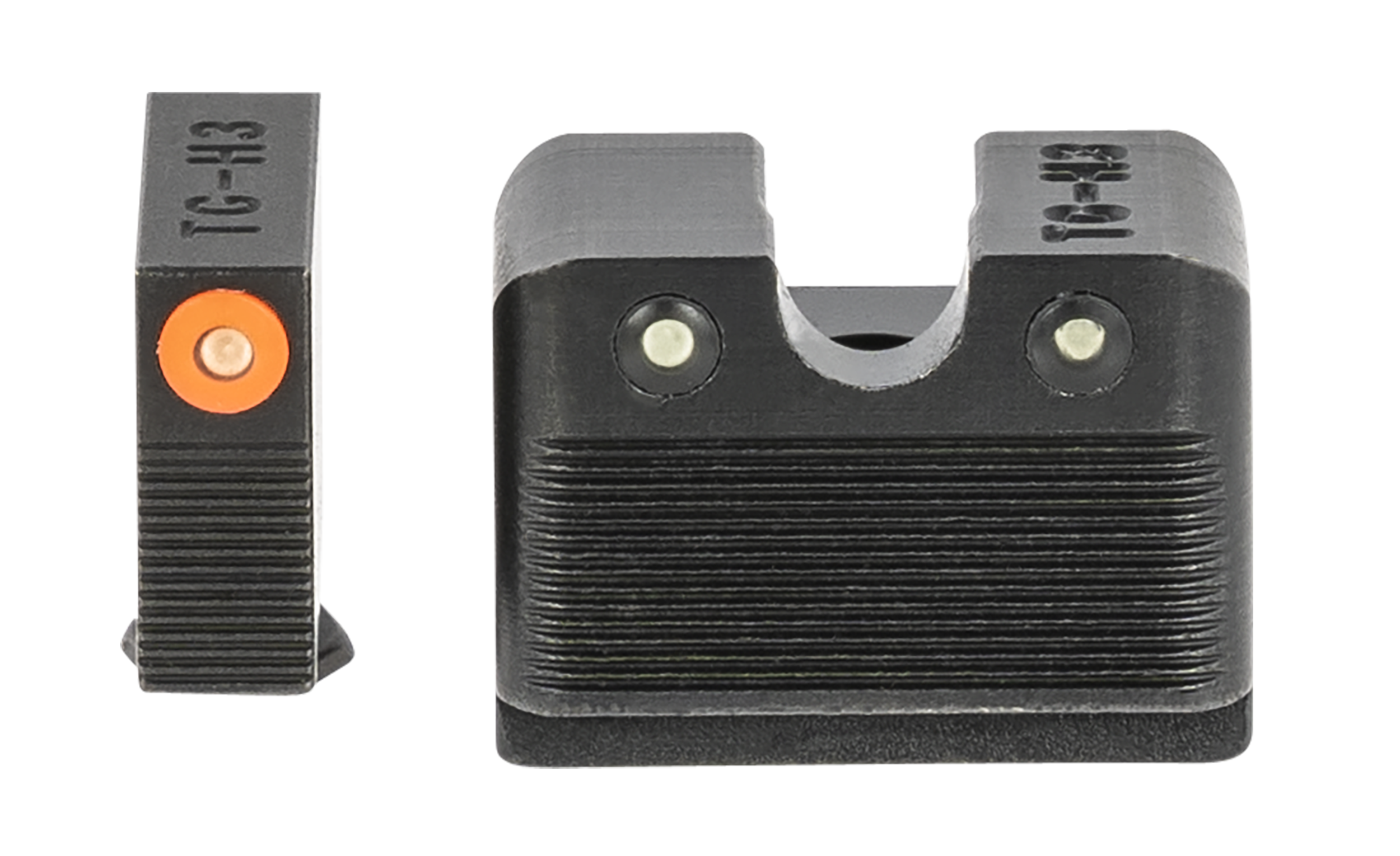TruGlo TG231G2MC Tritium Pro  Black | Green Tritium Orange Outline Front Sight Green Tritium Rear Sight