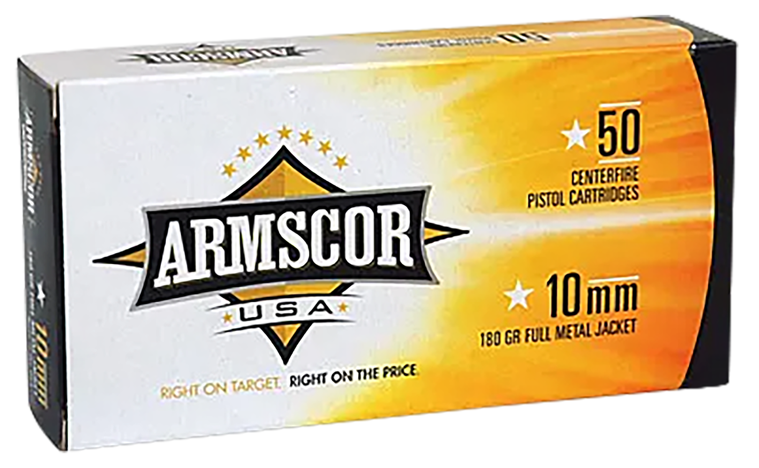 Armscor FAC102N USA 10mmAuto 180gr Full Metal Jacket 50 Per Box/20 Case