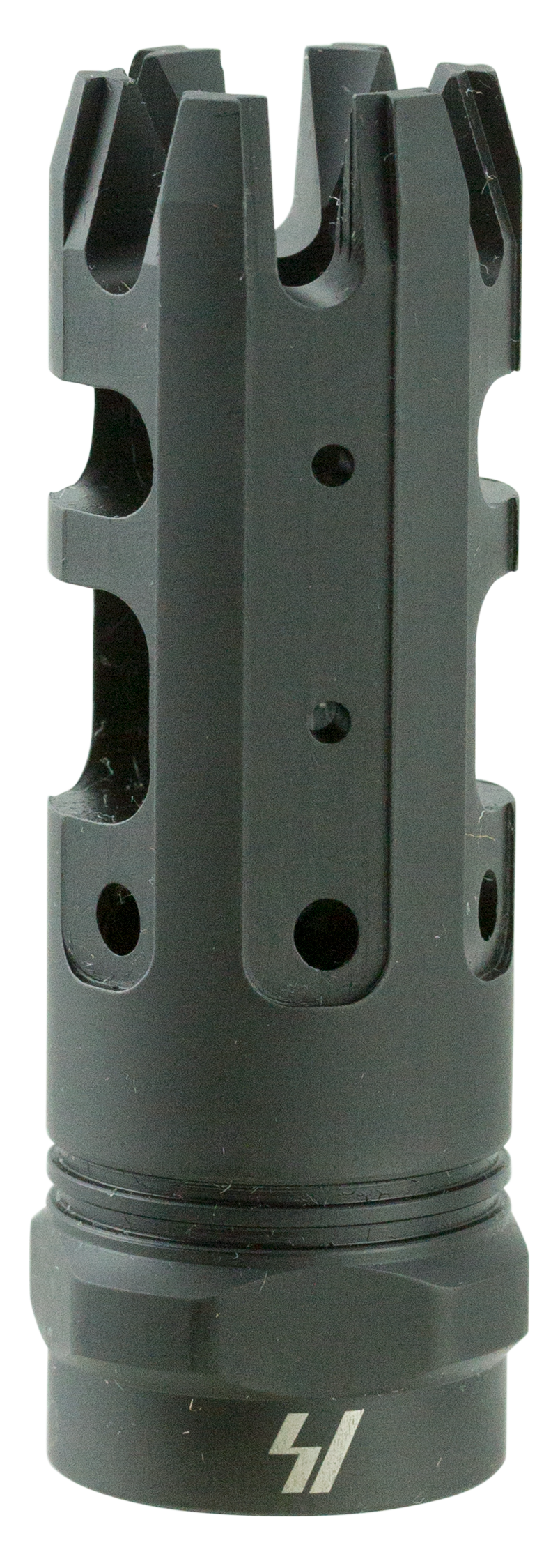 Strike Industries KINGCOMP30 King Comp Black Steel with 5/8"-24 tpi Threads, 2.62" OAL & 0.87" Diameter for 308 Win, 7.62x51mm NATO AR-Platform