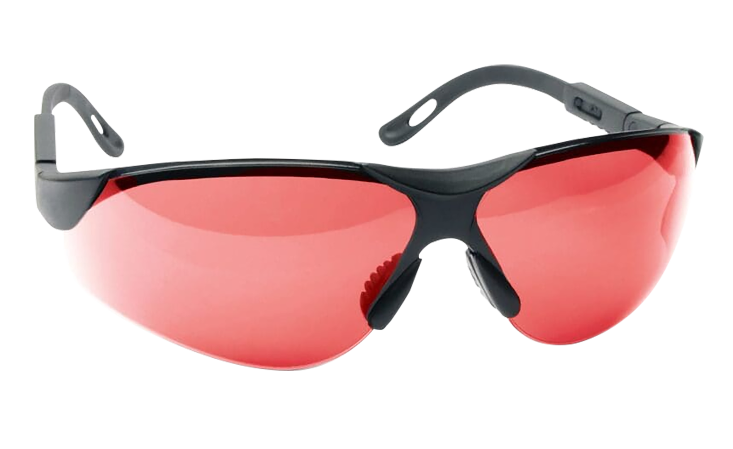 Walker's GWPXSGLVER Sport Glasses Elite Adult Vermilion Lens Polycarbonate Black Frame