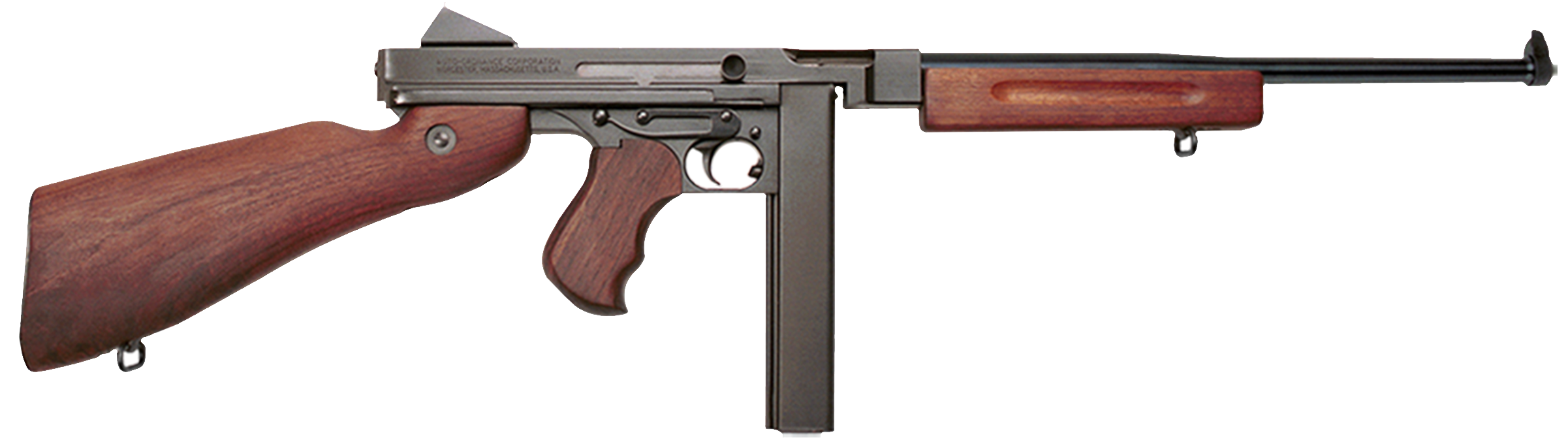 Thompson TM1 M1 Carbine Carbine 45 ACP Caliber with 16.50" Barrel, 30+1 Capacity (Stick), Blued Metal Finish, American Walnut Stock Wood Grip Right Hand